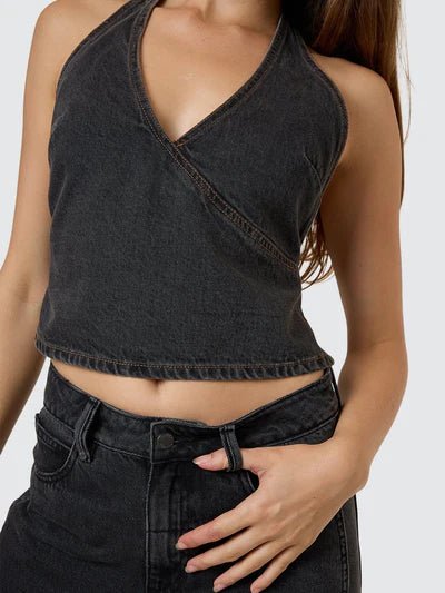 Night Shift Denim Top - Ash Black - ThrillsWTH25 - 215BAS - Ash Black - 8