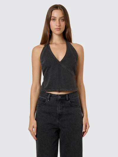 Night Shift Denim Top - Ash Black - ThrillsWTH25 - 215BAS - Ash Black - 8