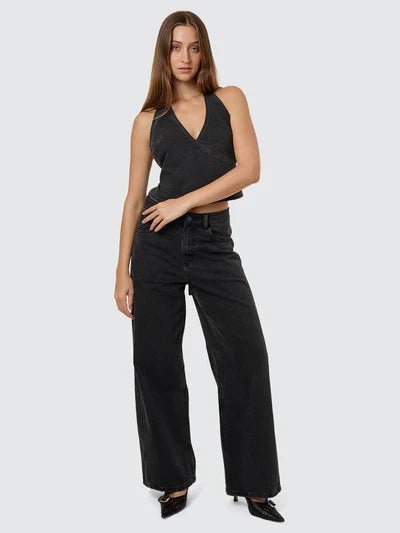 Night Shift Denim Top - Ash Black - ThrillsWTH25 - 215BAS - Ash Black - 8