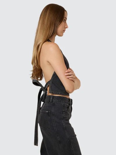 Night Shift Denim Top - Ash Black - ThrillsWTH25 - 215BAS - Ash Black - 8