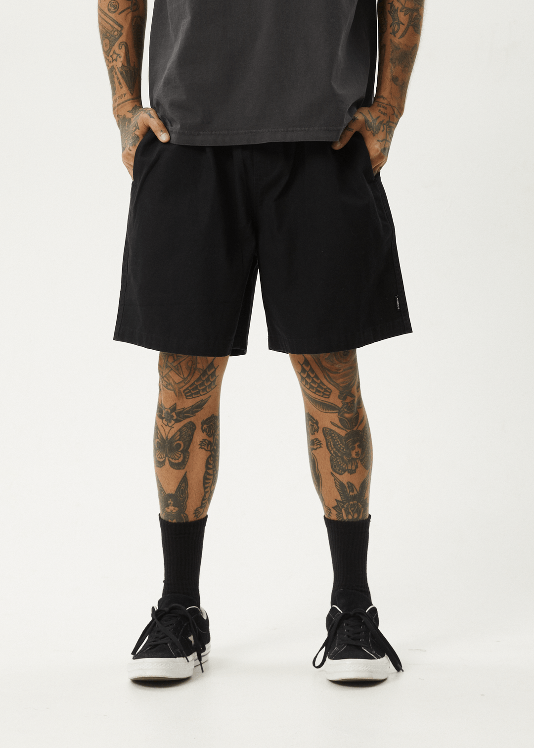 Ninety Eights - Oversized Short 20" - AfendsM240305 - BLACK - S