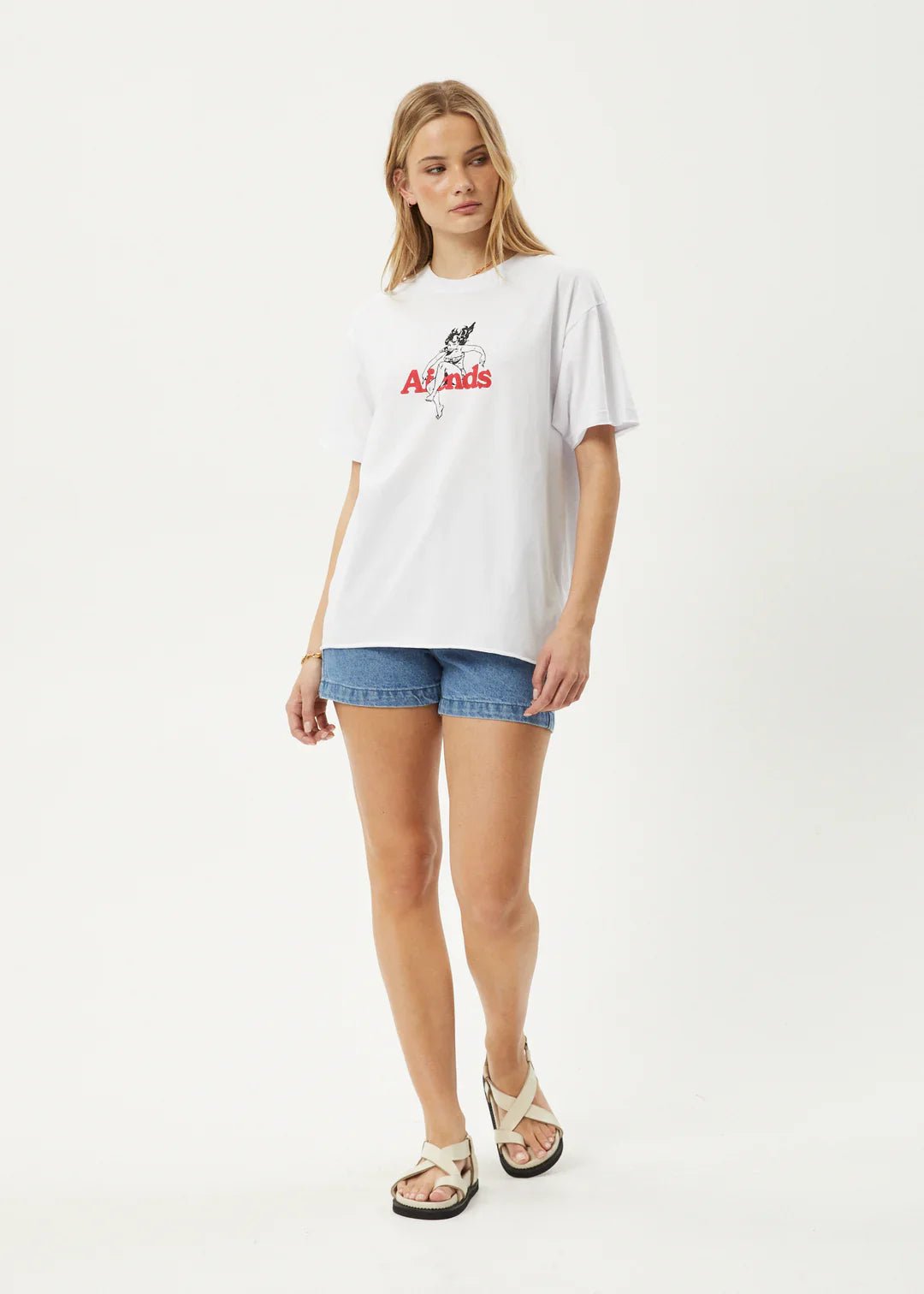 No Fury Recycled Oversized Tee - Afendsw244009 - wht - White - L