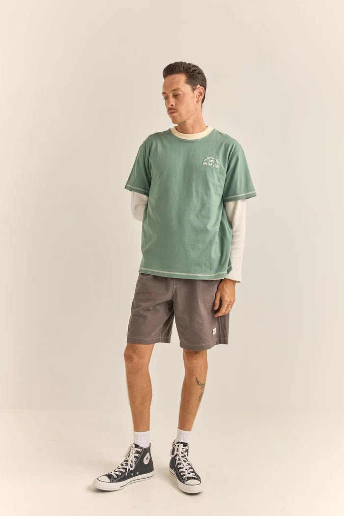 Oh Three SS T-Shirt - Rhythm1024M - CT08 - TEA - Teal - L