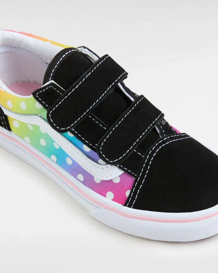 Old Skool V Kids Glow Rainbow Black/ Multi - VansVN000CPZBOQ.MUL - Glow Rainbow Black/ Multi - 4