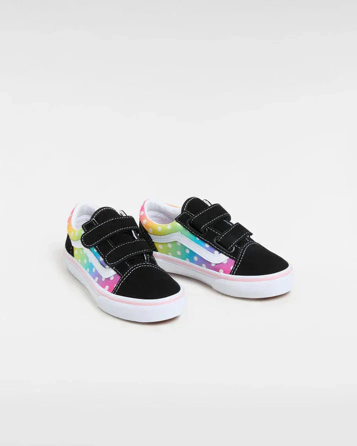 Old Skool V Kids Glow Rainbow Black/ Multi - VansVN000CPZBOQ.MUL - Glow Rainbow Black/ Multi - 4