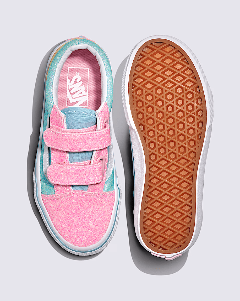 Old Skool V Kids Pastel Glitter/Multi Coloured - VansVN000CYAZQP.MUL - Multi Coloured - 11