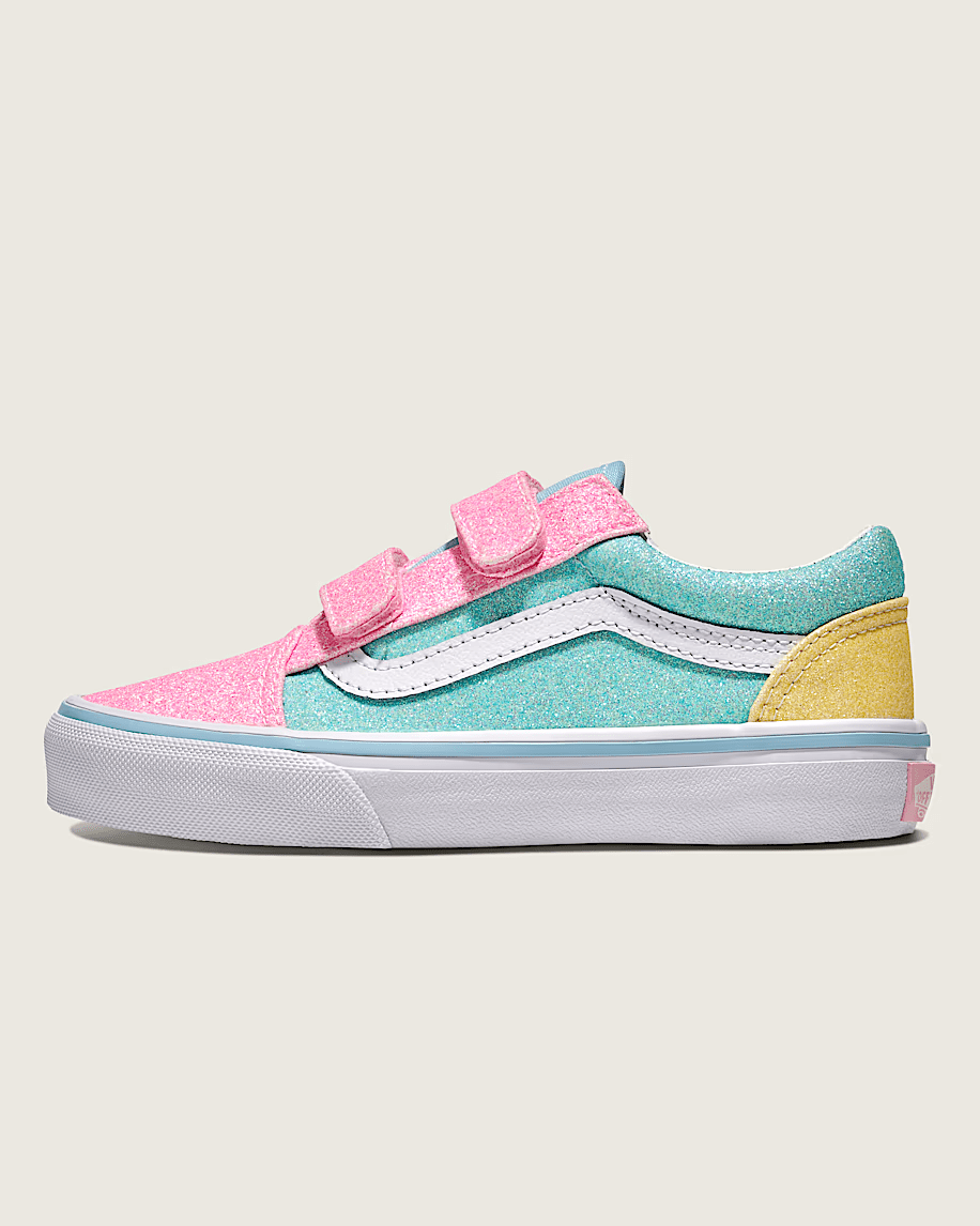 Old Skool V Kids Pastel Glitter/Multi Coloured - VansVN000CYAZQP.MUL - Multi Coloured - 11