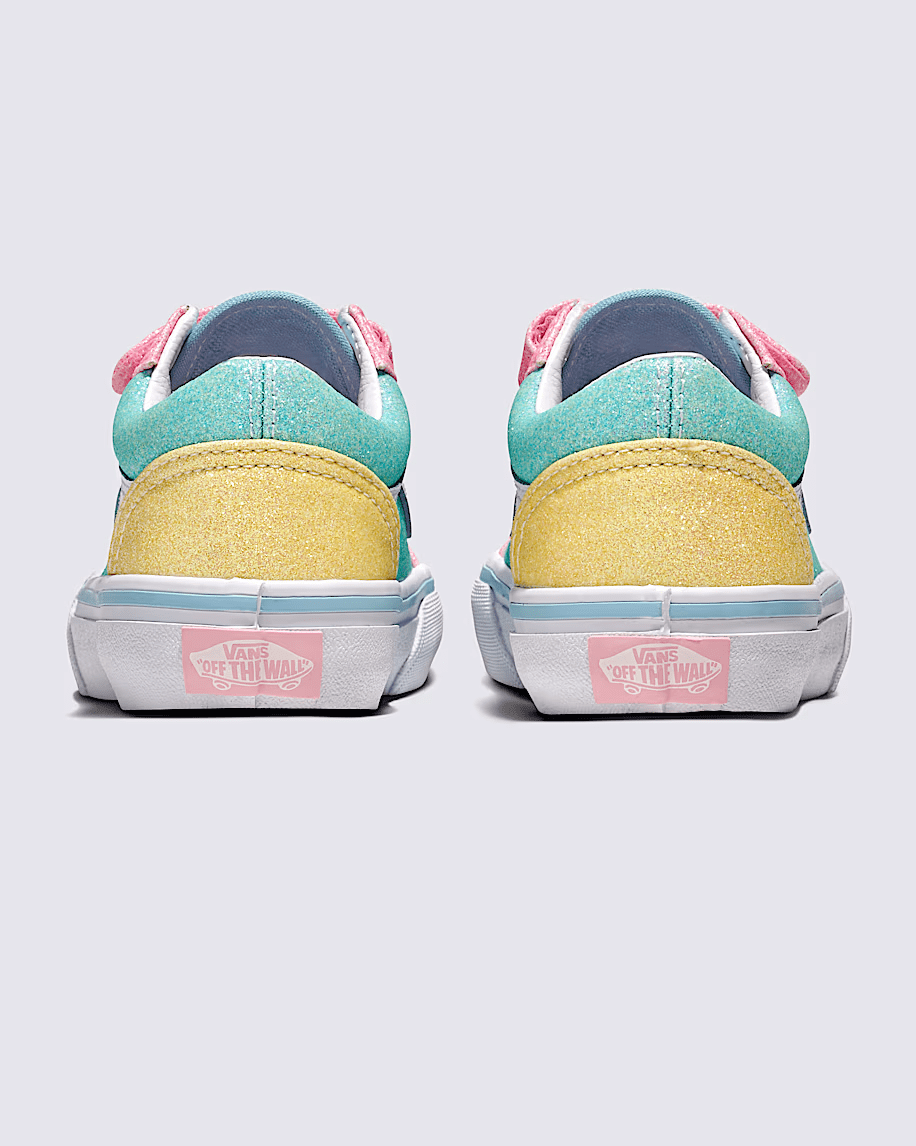 Old Skool V Kids Pastel Glitter/Multi Coloured - VansVN000CYAZQP.MUL - Multi Coloured - 11