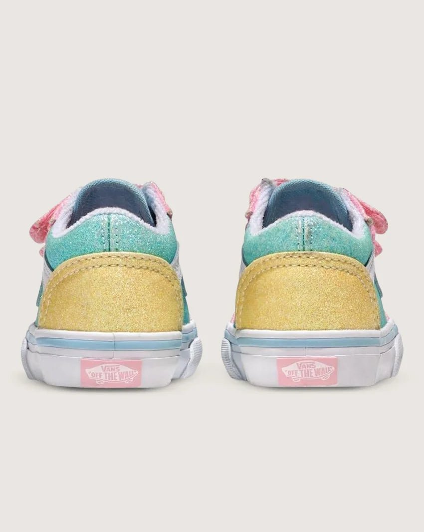 Old Skool V Toddler Pastel Glitter Multi Coloured - VansVN000CS6ZQP-MUL-Multi Coloured-5