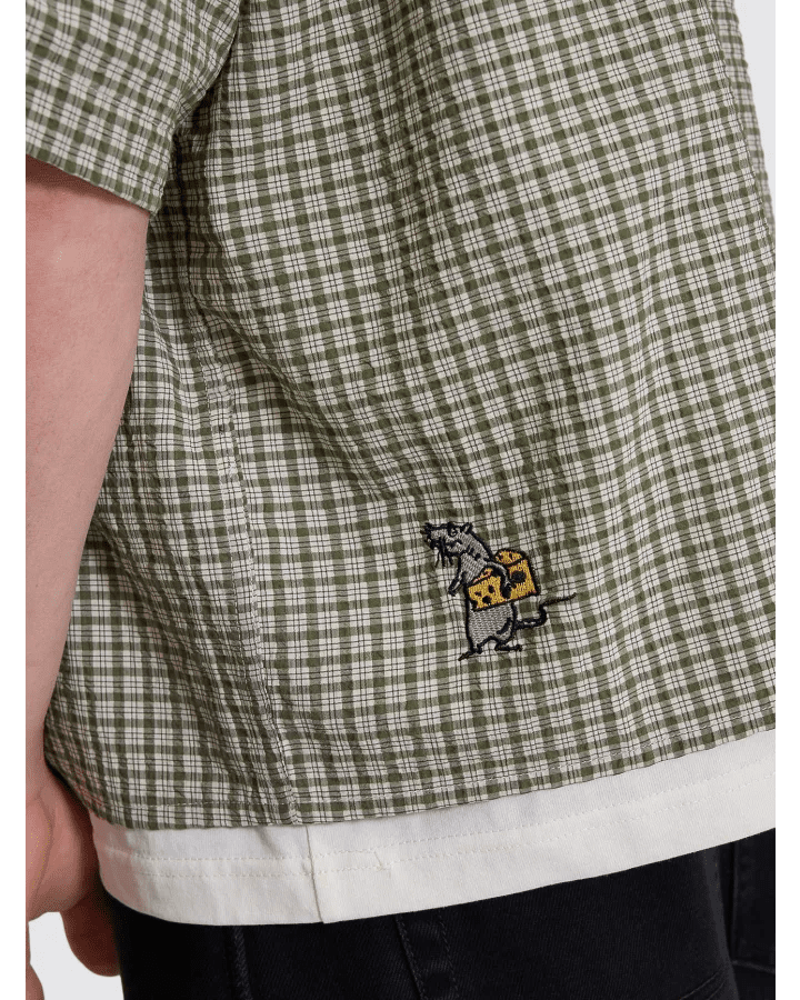 On Leave Box Fit Cropped Short Sleeve Shirt - WorshipPA26-205F-Cali Green-S