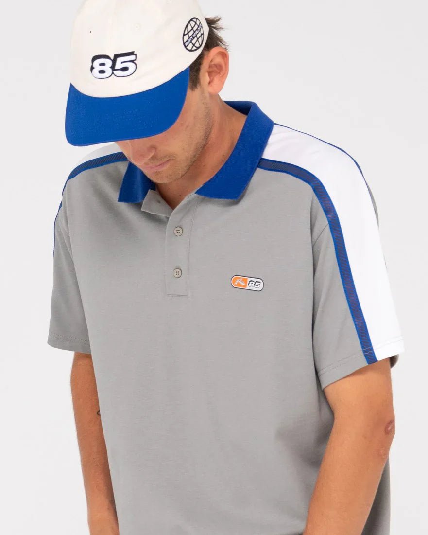 Oxecutioner Short Sleeve Polo - RustyPLM0327 - OYG - Oyster Grey - L