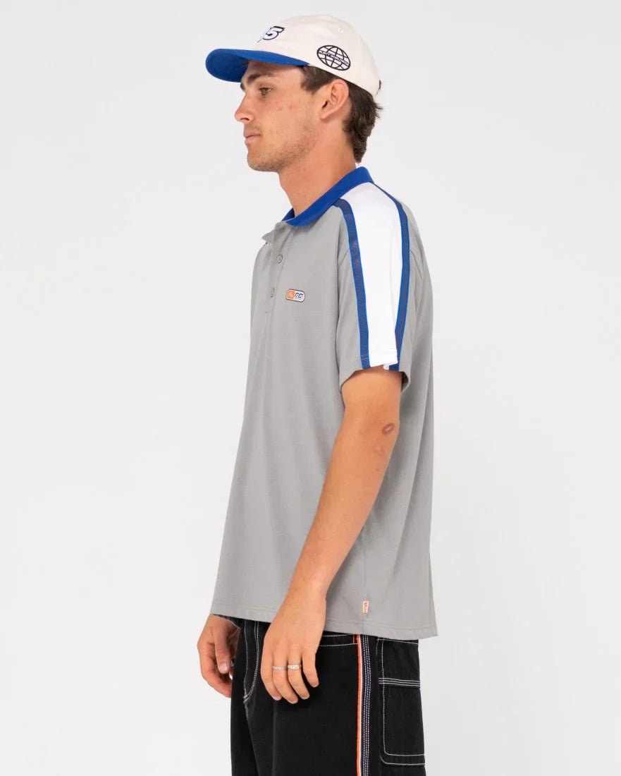 Oxecutioner Short Sleeve Polo - RustyPLM0327 - OYG - Oyster Grey - L