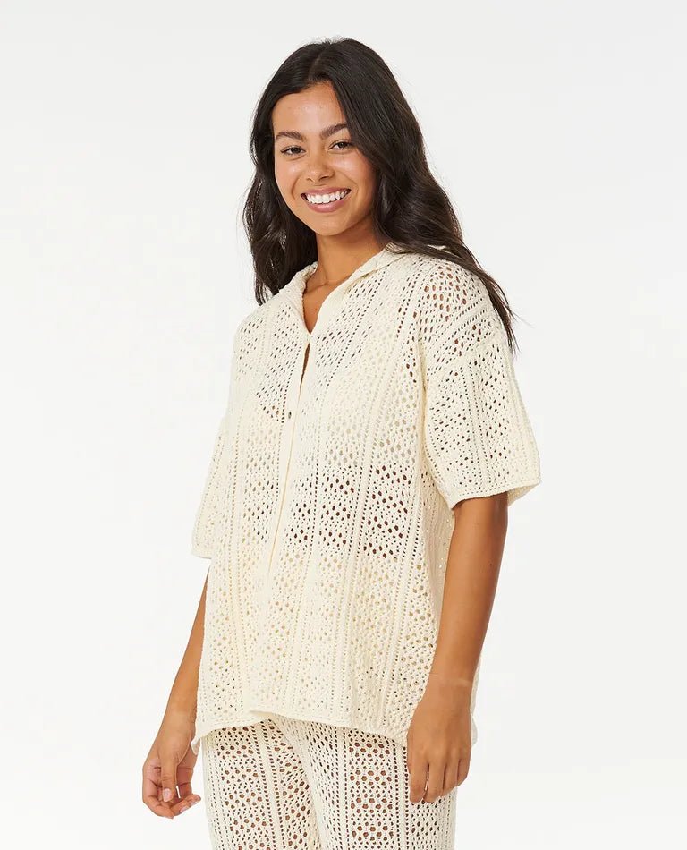 Pacific Dreams Crochet Shirt - Rip Curl037WSH - NATURAL - 2XS
