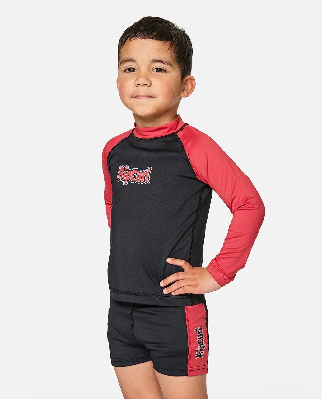 PADDLE OUT SET UPF L/S-BOY -Rip Curl137TRV-Washed Red-1to2