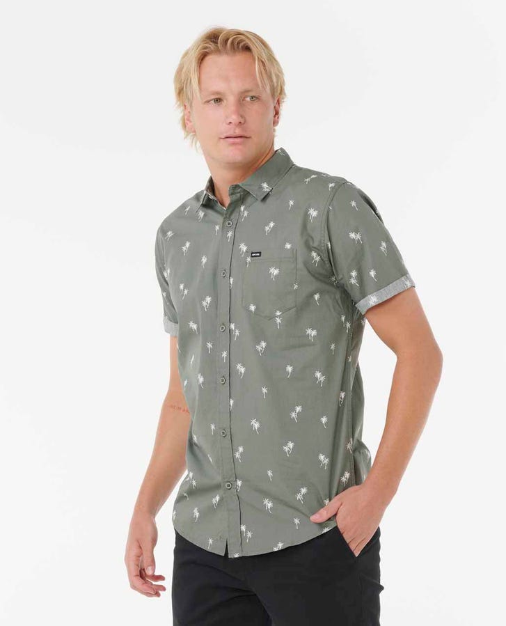 PARADISE PALMS S/S SHIRT - Rip Curl00EMSH - CACTUS GREEN - S