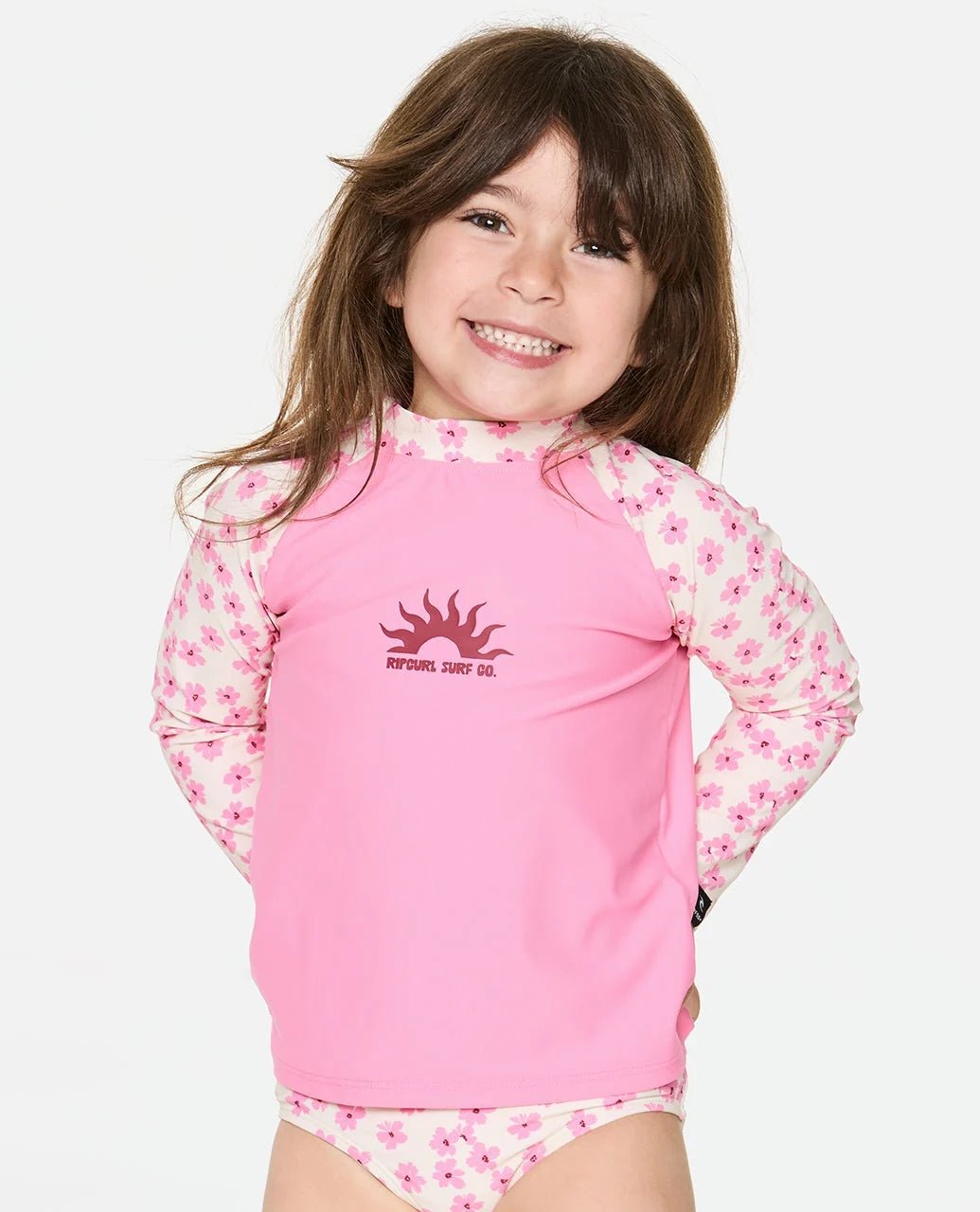PARTY WAVE 2 PIECE SET - GIRL -Rip Curl147JRV-PEACH-3to4