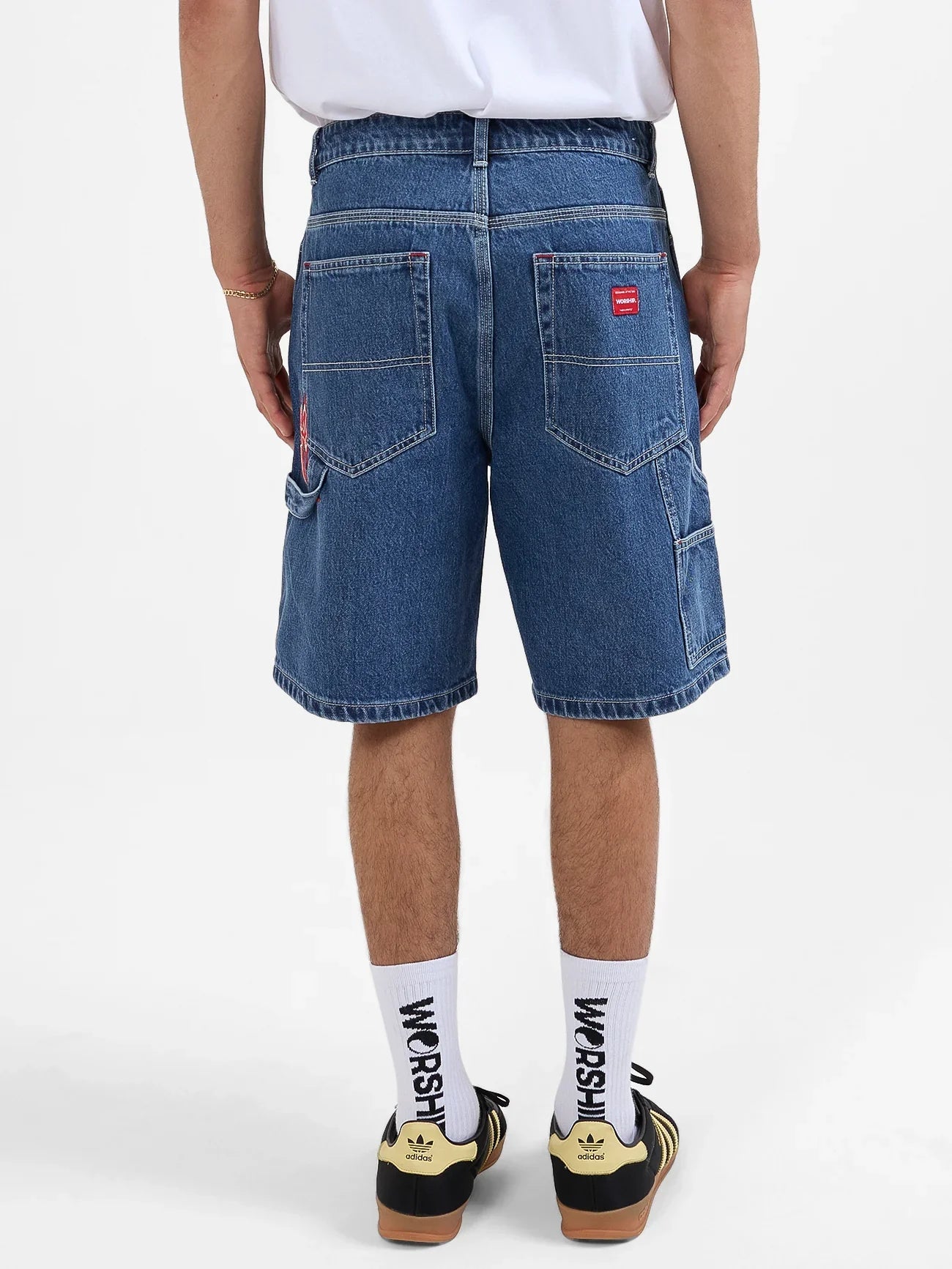 Playtime Carpenter Short - WorshipPH24 - 308E - worn Blue Rinse - 28