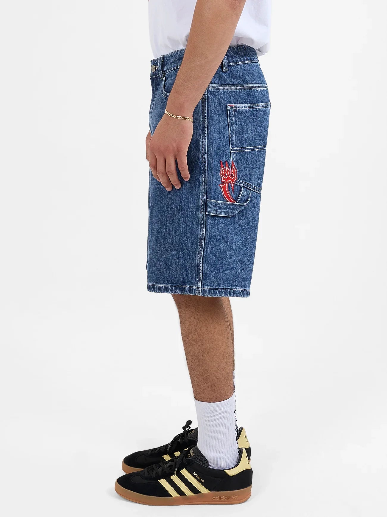 Playtime Carpenter Short - WorshipPH24 - 308E - worn Blue Rinse - 28