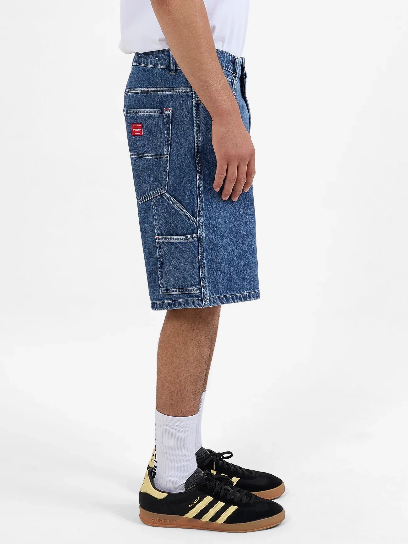 Playtime Carpenter Short - WorshipPH24 - 308E - worn Blue Rinse - 28