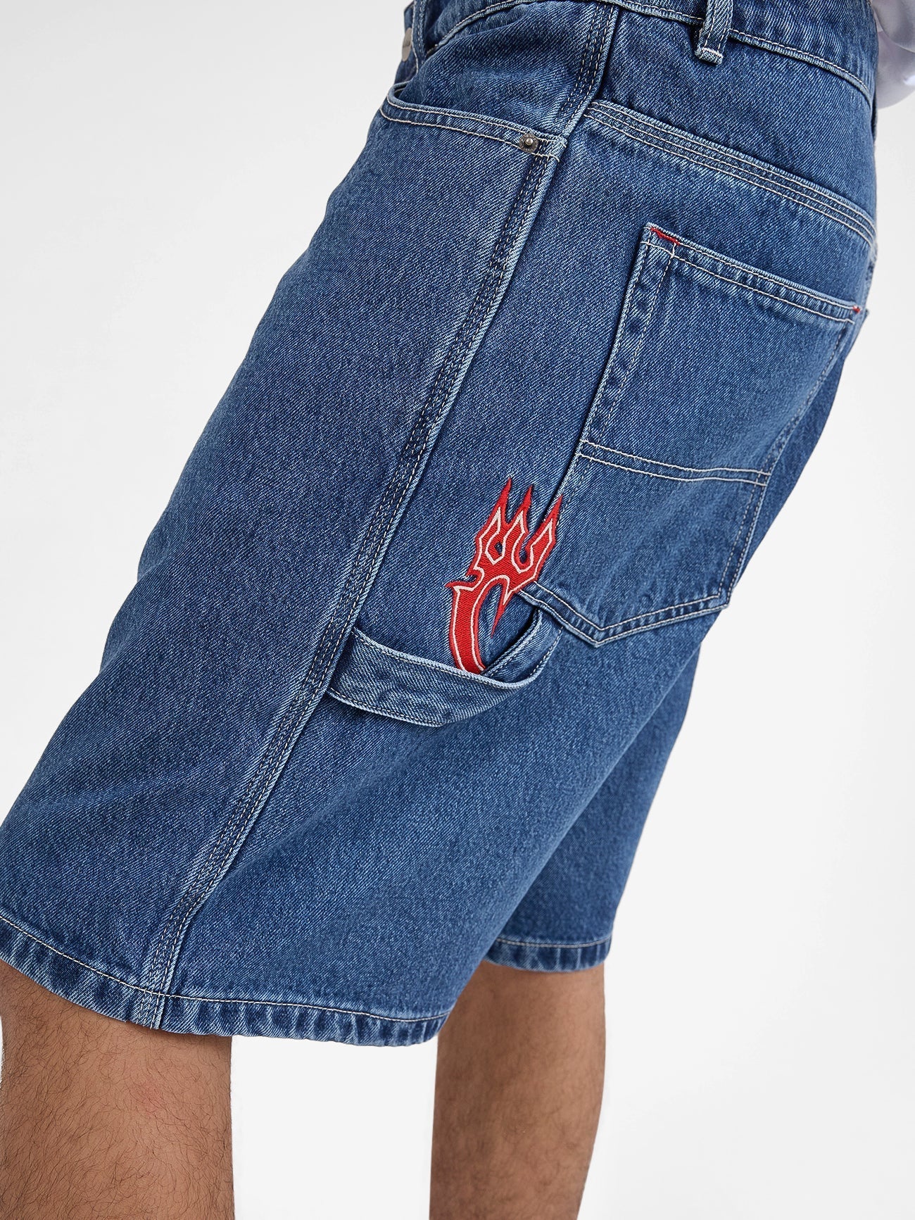 Playtime Carpenter Short - WorshipPH24 - 308E - worn Blue Rinse - 28