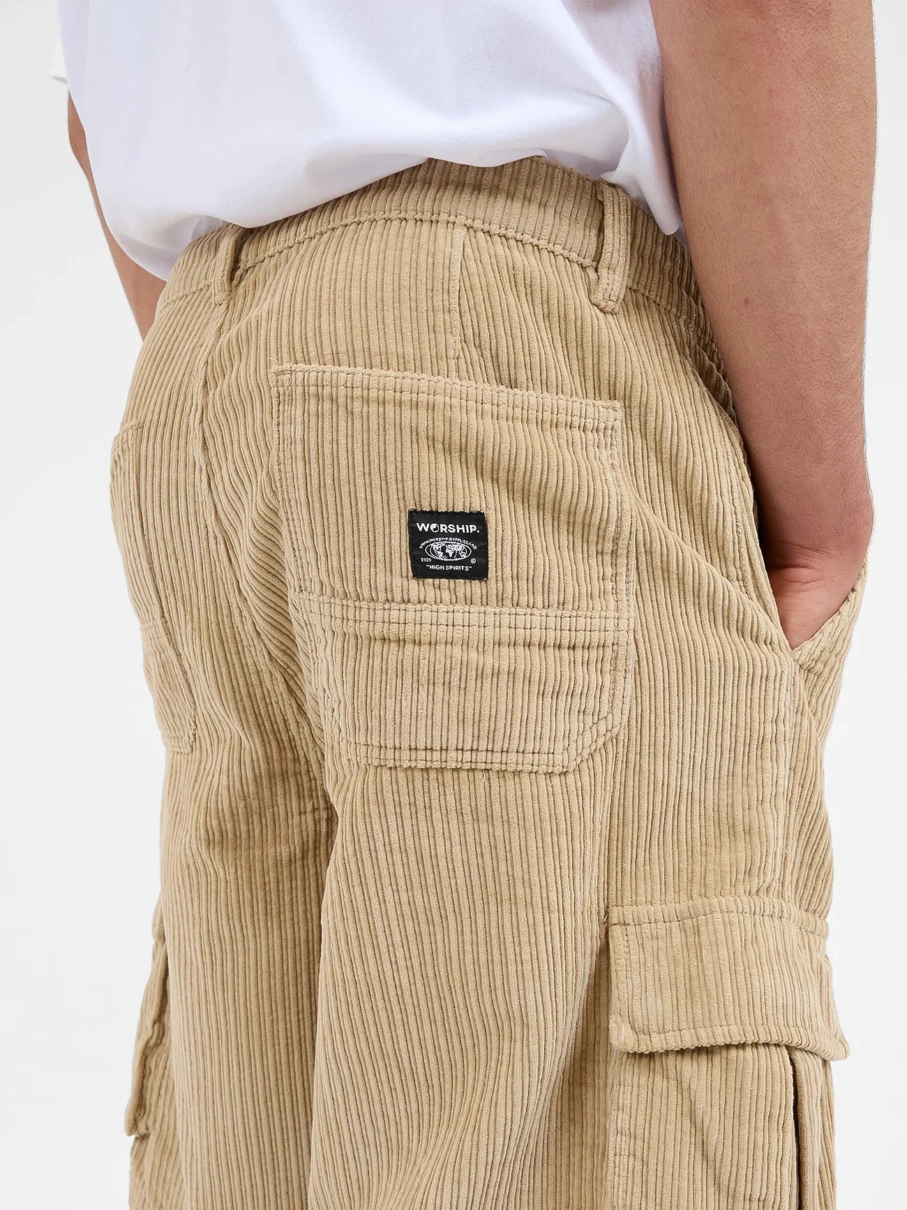 Podium Cord Cargo Short - WorshipPH24 - 303F - Faded Khaki - 28
