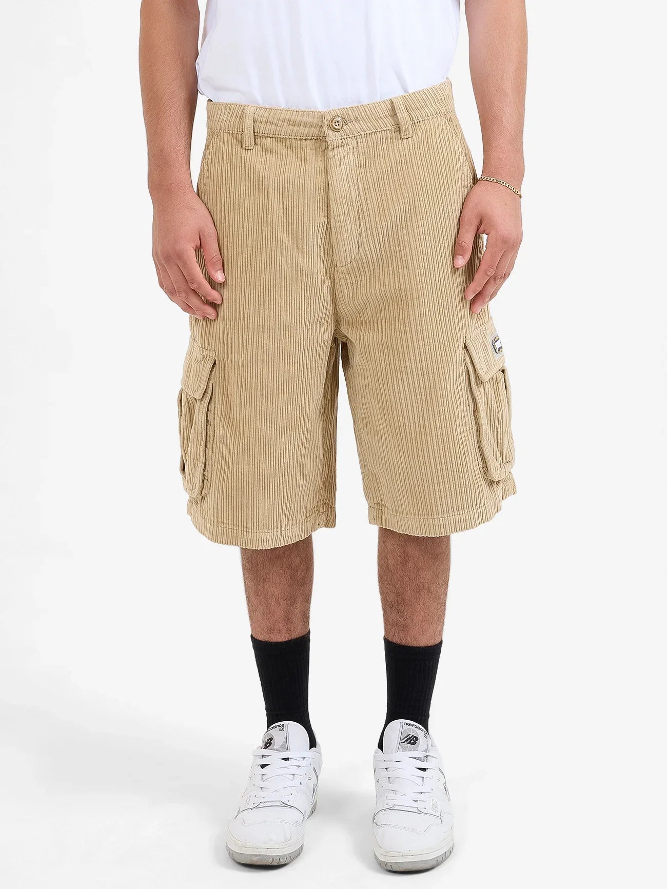 Podium Cord Cargo Short - WorshipPH24 - 303F - Faded Khaki - 28