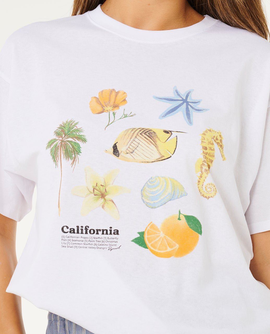 POOLSIDE HERITAGE TEE - Rip Curl0M4WTE-OPTICAL WHITE-2XS