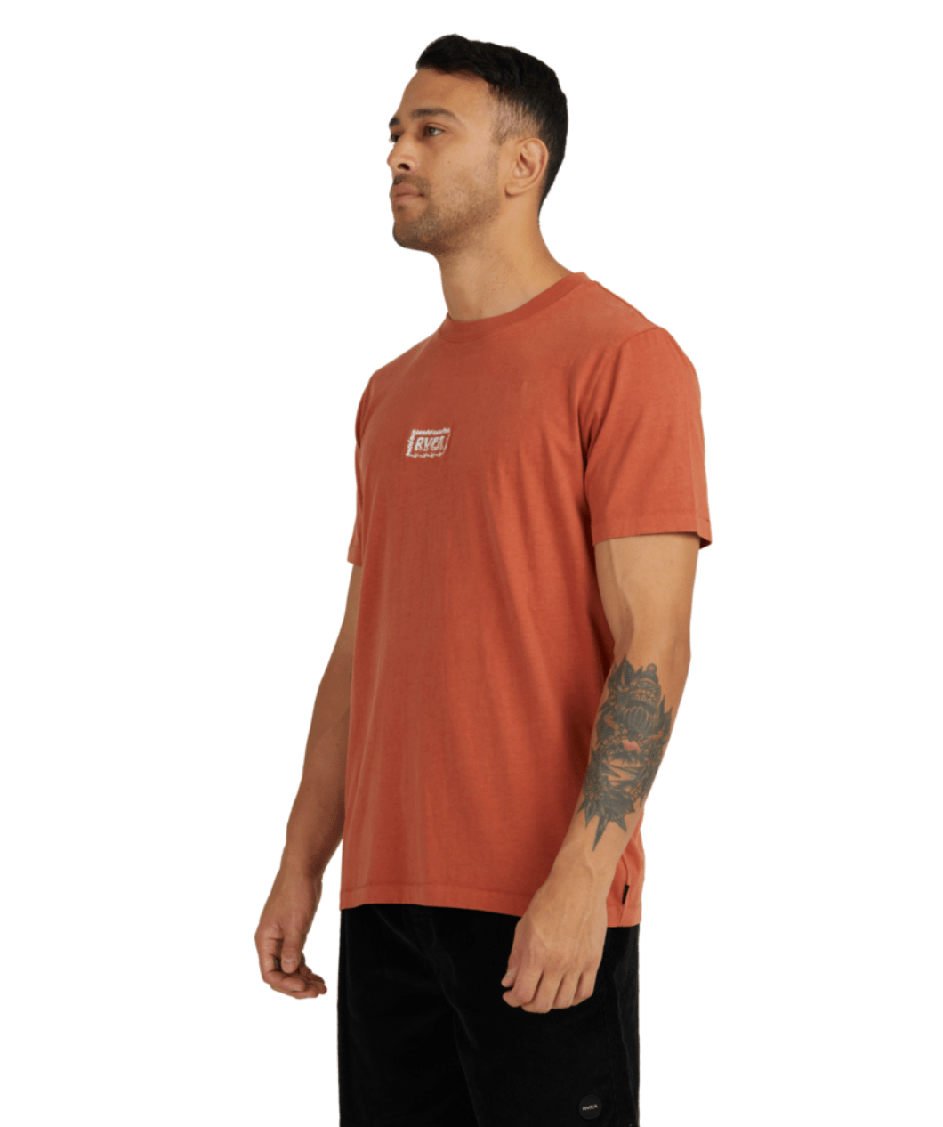 Pretty Sharp SS Tee - RVCAUVYZT00410 - CNS0 - Sandlewood - 2XL