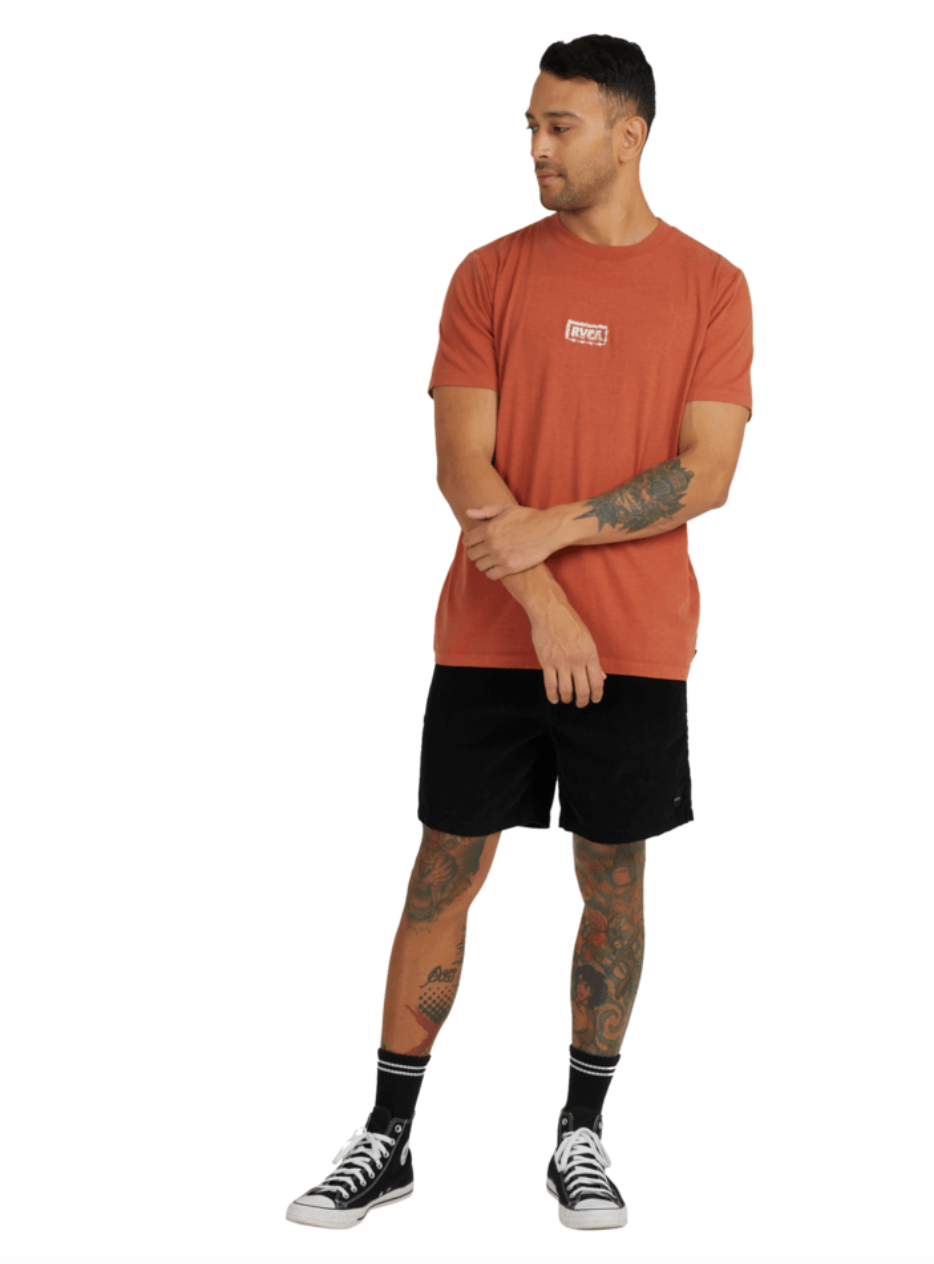 Pretty Sharp SS Tee - RVCAUVYZT00410 - CNS0 - Sandlewood - 2XL