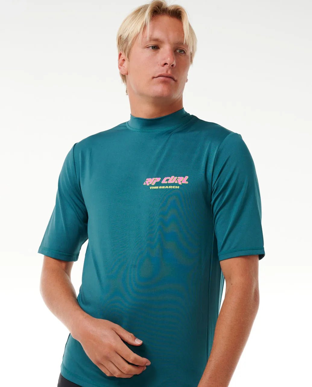 Quest Lockup UPF S/S - Rip Curl15AMRV - 0076 - Blue Green - L