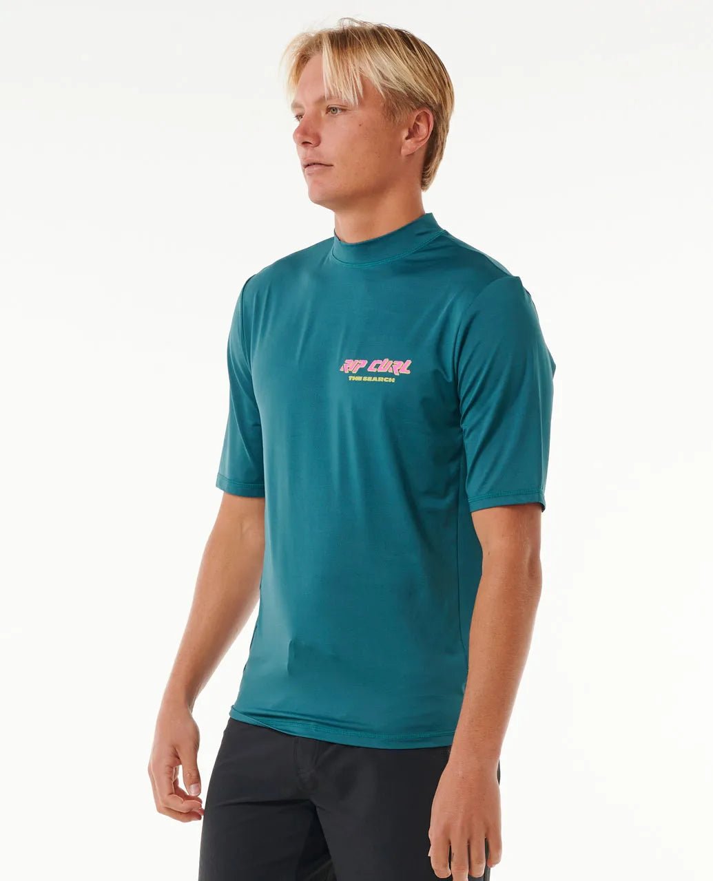 Quest Lockup UPF S/S - Rip Curl15AMRV - 0076 - Blue Green - L