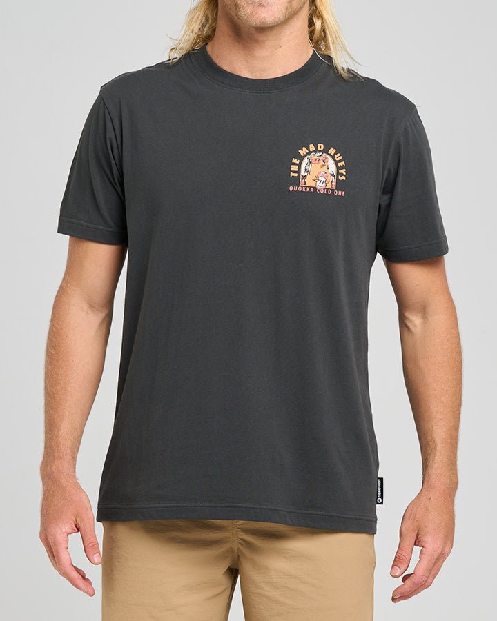QUOKKA COLDIE | SS TEE - Mad HueysH425M01012 - VINTAGE BLACK - S