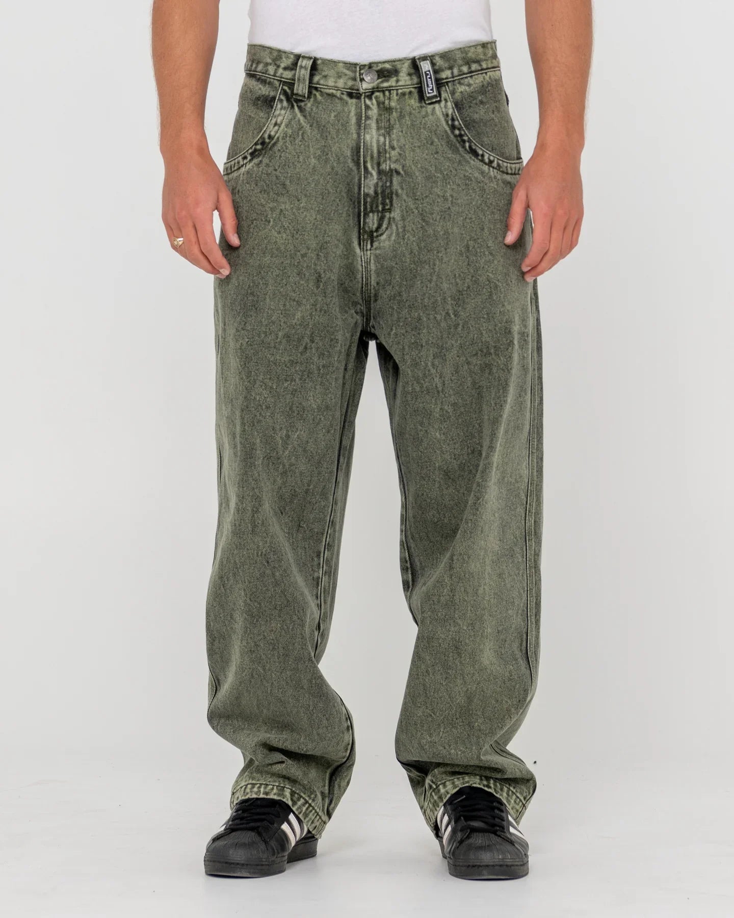 R Dot Baggy Jean - RustyDEM0046 - OGR - Overdyed Green - 30