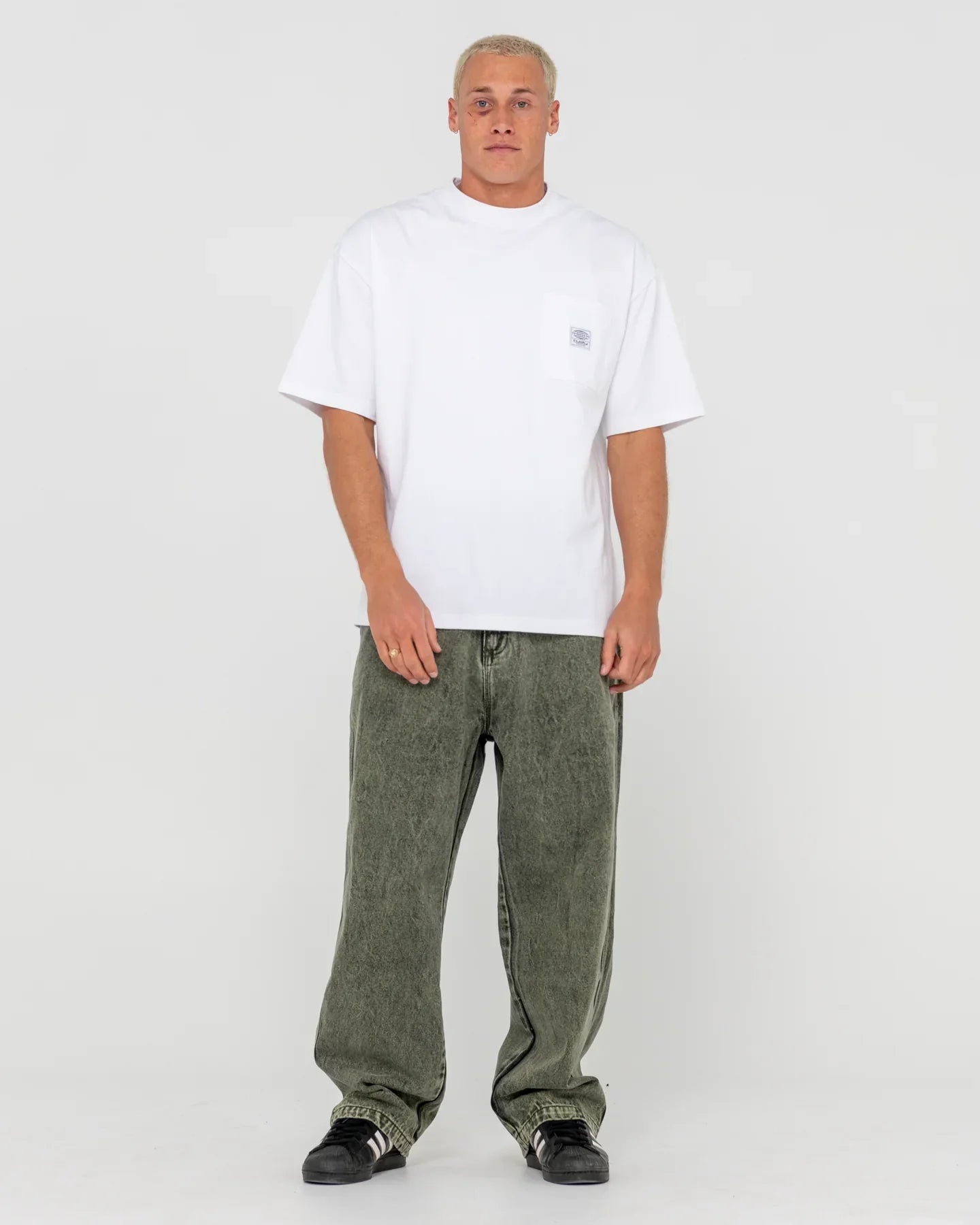 R Dot Baggy Jean - RustyDEM0046 - OGR - Overdyed Green - 30