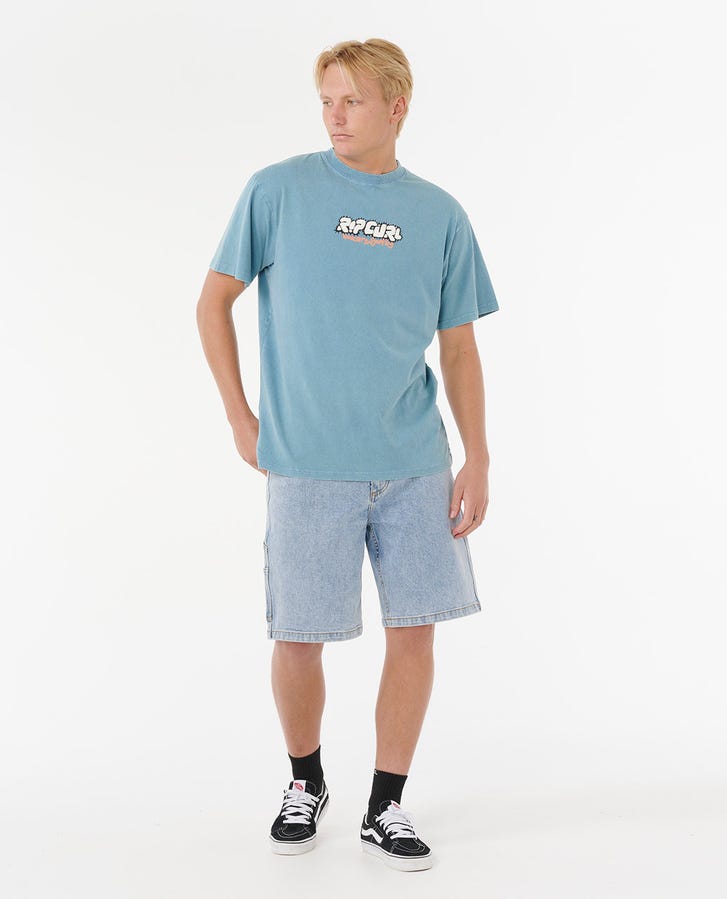 RAW ENERGY BUBBLE TEE - Rip Curl0TTMTE - STORM BLUE - S