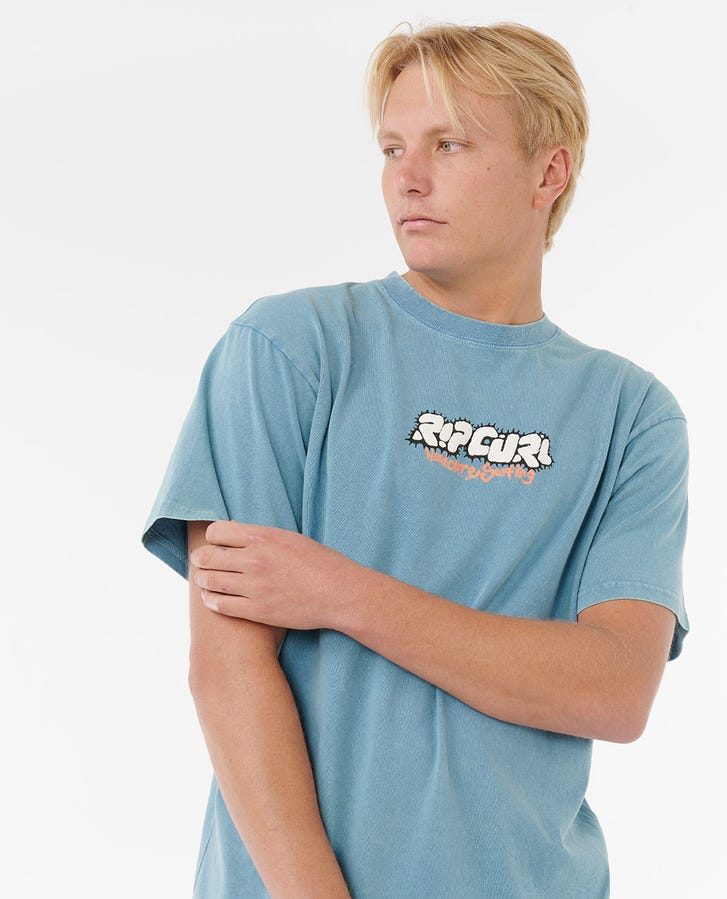 RAW ENERGY BUBBLE TEE - Rip Curl0TTMTE - STORM BLUE - S
