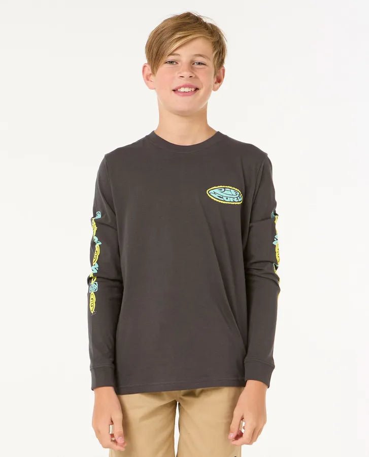 Raw Energy LS Boy - Rip Curl110BTE - 8264 - Washed Black - 10