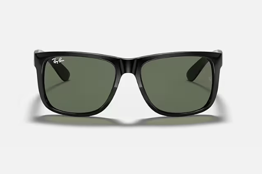 Rayban Justin - RaybanORB4165 - 601/7155 - Black W/ Dark Green - 1SZ