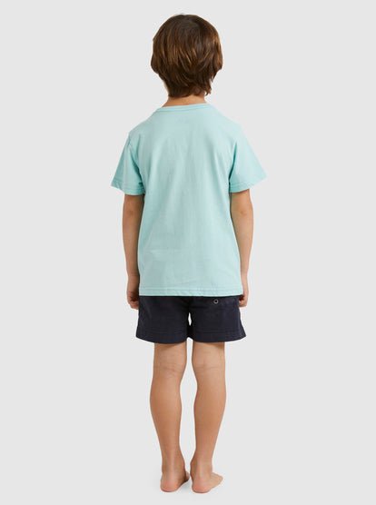 Retro Lines Boy SS - Quiksilveruqkzt03362 - bfq0 - Pastel Turquoise - 2