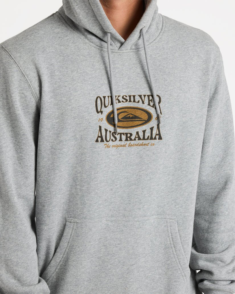Retro Lock Up Hoodie - QuiksilverUQYFT03208 - KPVH - Medium Grey Heather - L