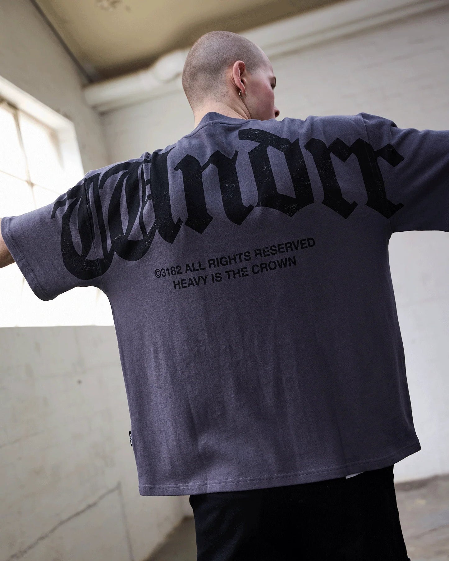 Revival Heavy Weight Tee - WNDRRW25JA006CHA - CHARCOAL - S