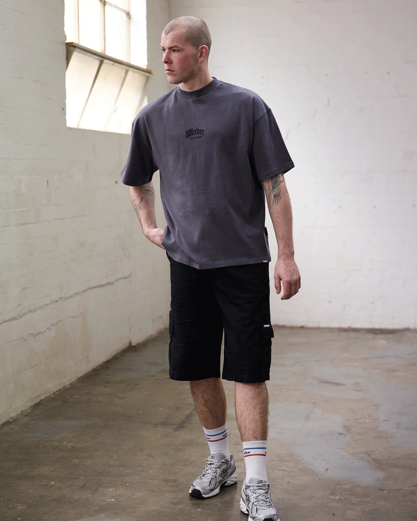 Revival Heavy Weight Tee - WNDRRW25JA006CHA - CHARCOAL - S