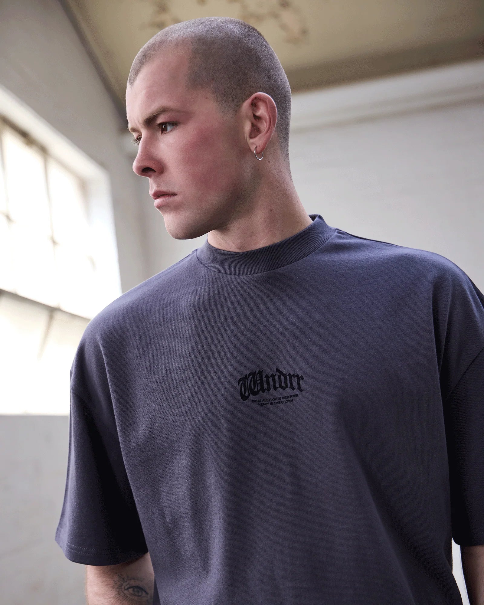 Revival Heavy Weight Tee - WNDRRW25JA006CHA - CHARCOAL - S