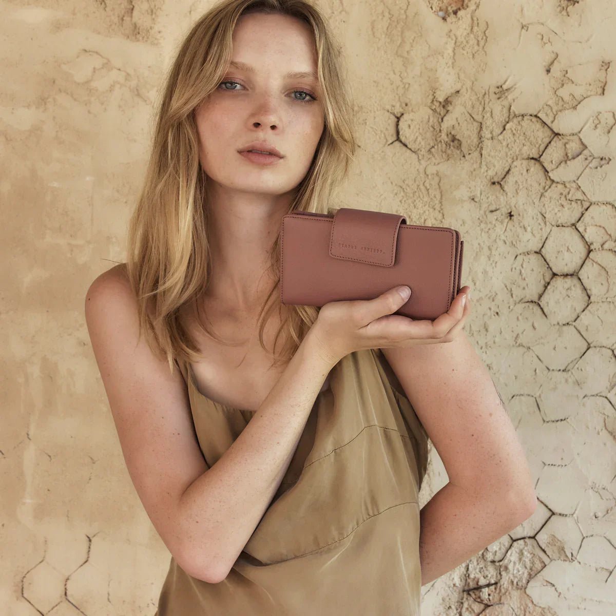 Ruins Wallet - StatusAnxietySA1766 - DR - Dusty Rose - 1SZ