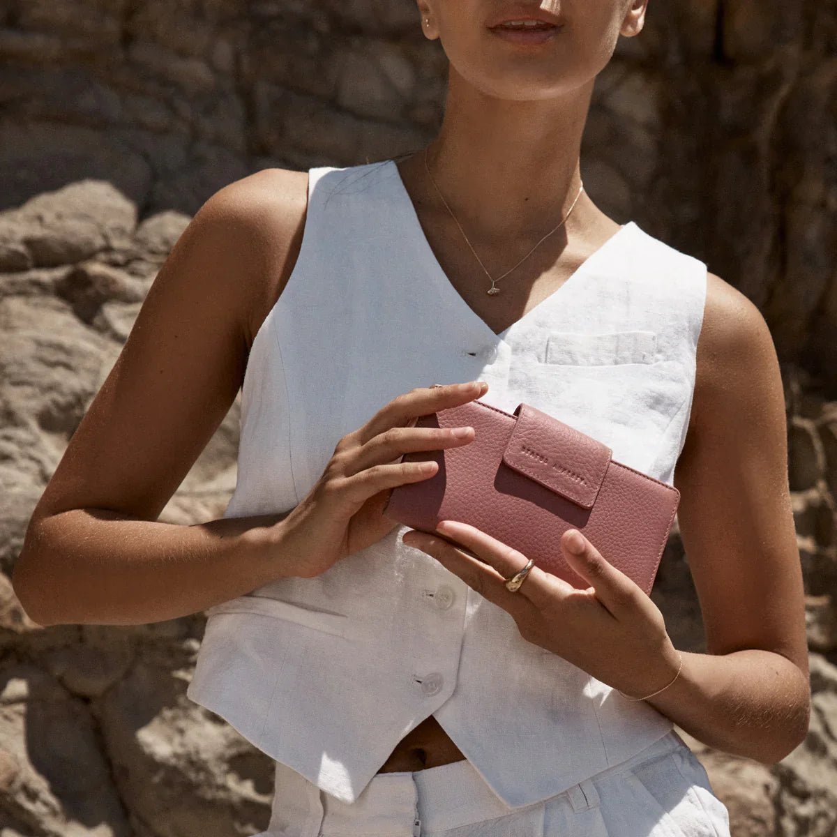 Ruins Wallet - StatusAnxietySA1766 - DR - Dusty Rose - 1SZ