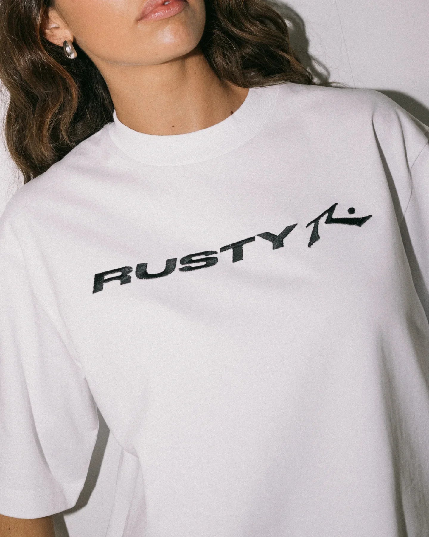 Rusty Essentials Cropped Boxy Tee - RustyTTL1385 - WHT - White - 10