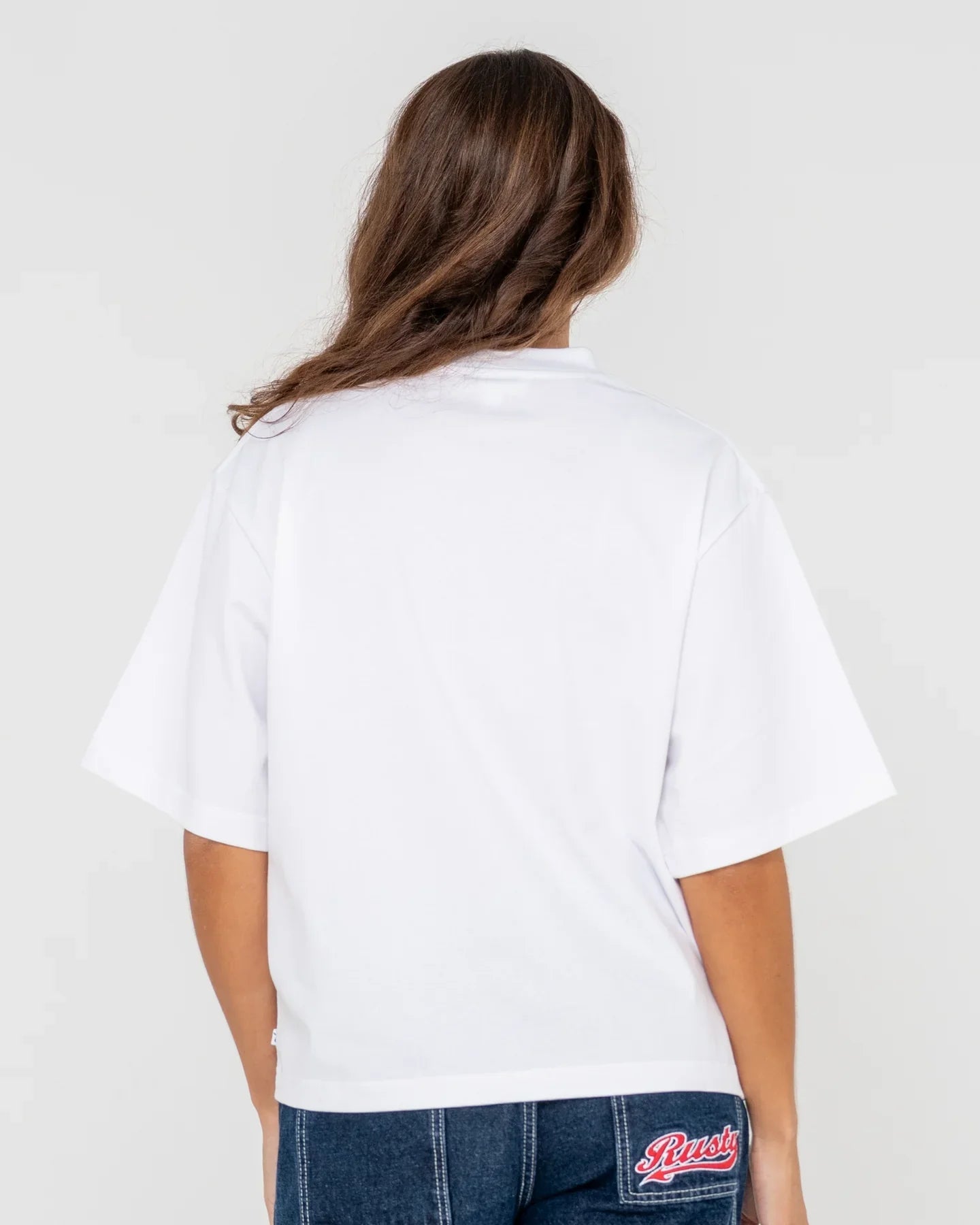 Rusty Essentials Cropped Boxy Tee - RustyTTL1385 - WHT - White - 10