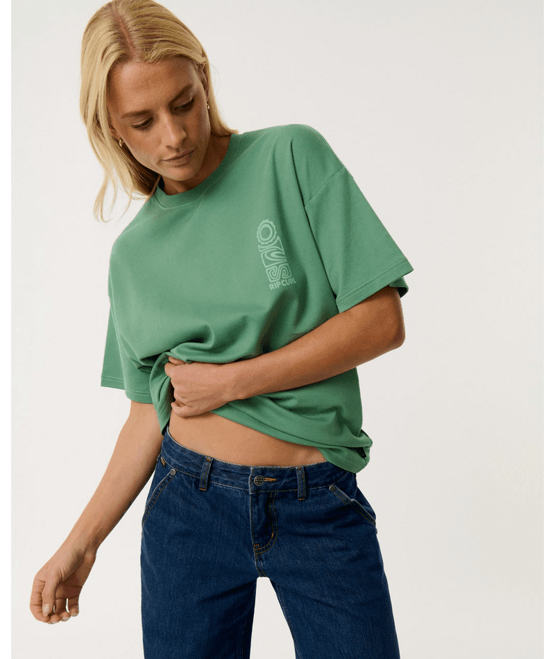 S-SERIES VAPORCOOL TEE -Rip Curl0RJWTE-DUSTY GREEN-2XS