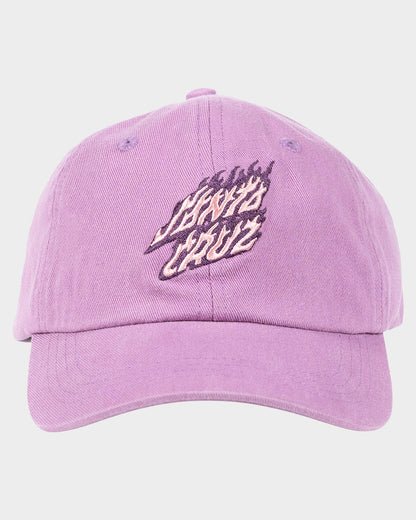 Santa Cruz Flaming Stack Cap - Santa CruzSG324 - HW01 - Purple - Purple - OSFM