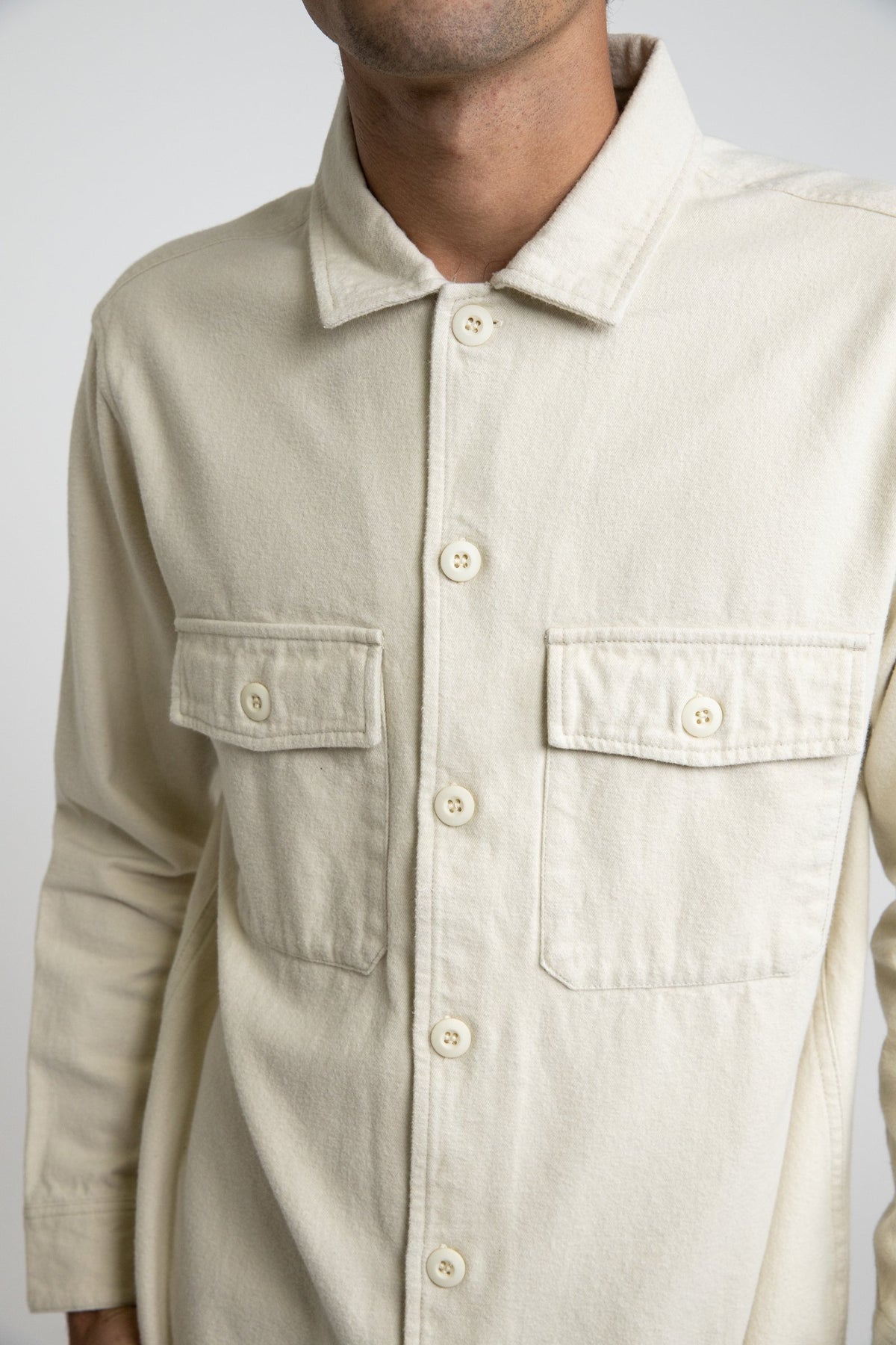 Savanna LS Shirt - Rhythm0122M - WT07 - NAT - Natural - S